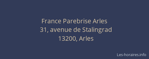 France Parebrise Arles