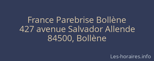 France Parebrise Bollène