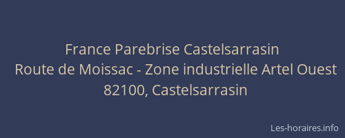 France Parebrise Castelsarrasin