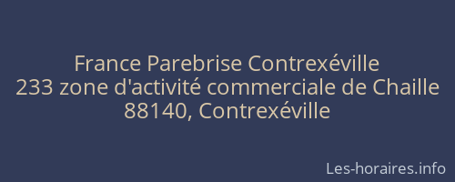 France Parebrise Contrexéville