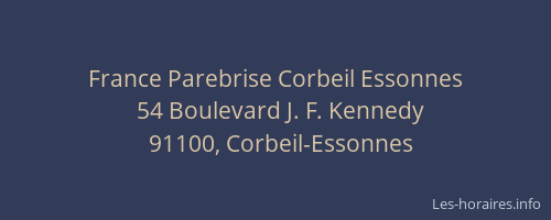 France Parebrise Corbeil Essonnes