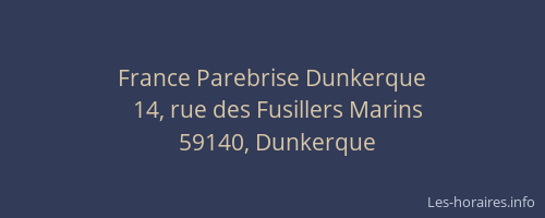 France Parebrise Dunkerque