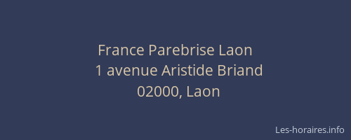 France Parebrise Laon