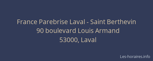 France Parebrise Laval - Saint Berthevin