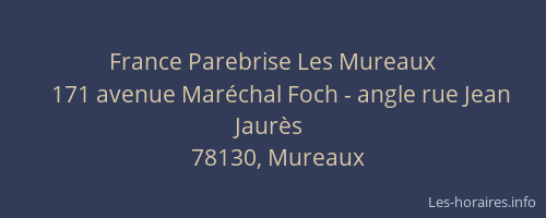 France Parebrise Les Mureaux