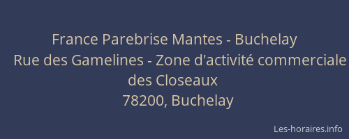 France Parebrise Mantes - Buchelay