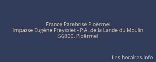 France Parebrise Ploërmel