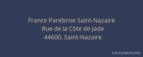 France Parebrise Saint-Nazaire