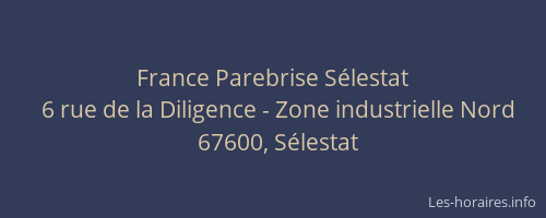 France Parebrise Sélestat