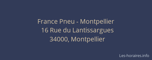 France Pneu - Montpellier