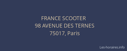 FRANCE SCOOTER