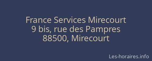 France Services Mirecourt