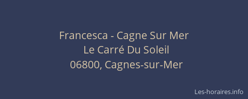 Francesca - Cagne Sur Mer