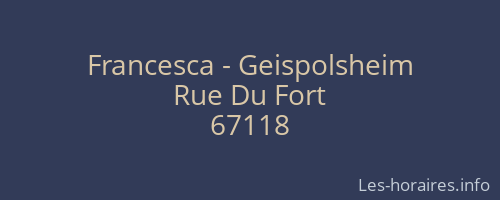 Francesca - Geispolsheim