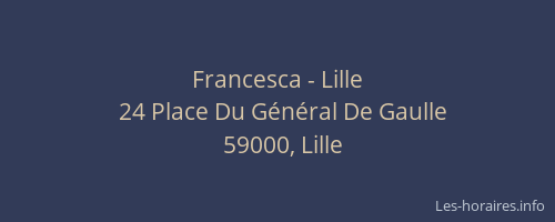 Francesca - Lille