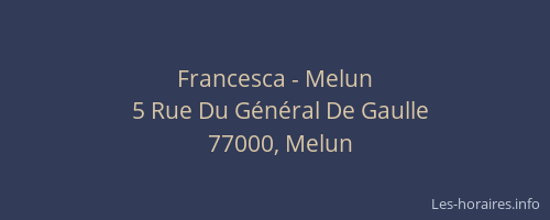 Francesca - Melun