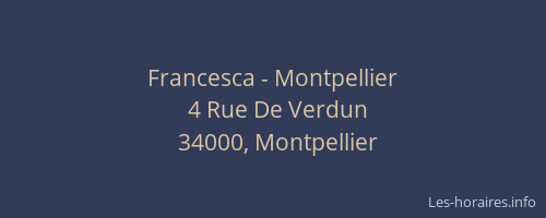 Francesca - Montpellier