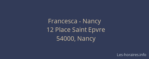 Francesca - Nancy