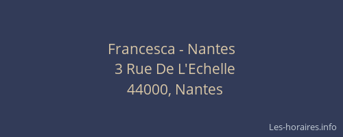 Francesca - Nantes