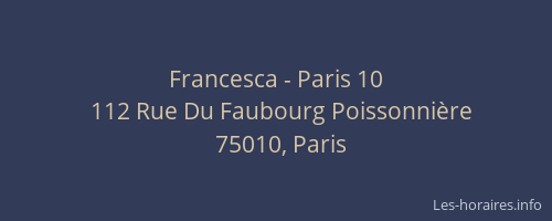 Francesca - Paris 10