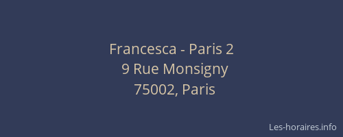Francesca - Paris 2