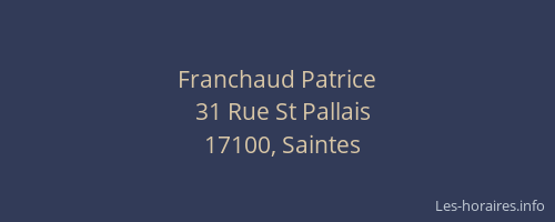 Franchaud Patrice