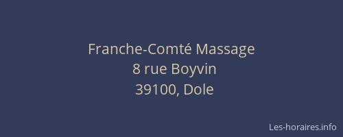 Franche-Comté Massage