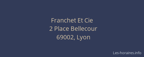 Franchet Et Cie