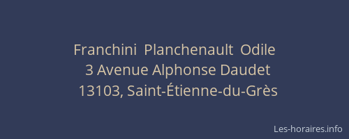 Franchini  Planchenault  Odile