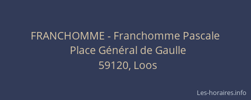 FRANCHOMME - Franchomme Pascale