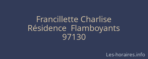 Francillette Charlise