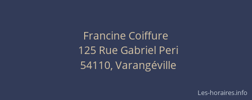 Francine Coiffure