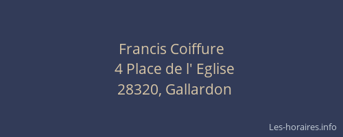 Francis Coiffure
