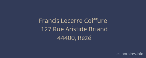 Francis Lecerre Coiffure