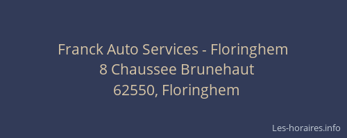 Franck Auto Services - Floringhem