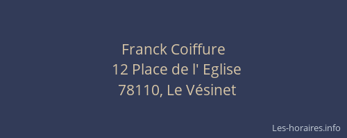Franck Coiffure