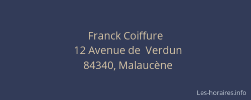 Franck Coiffure