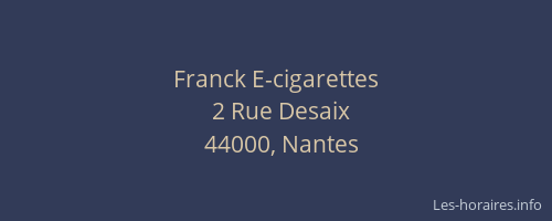 Franck E-cigarettes