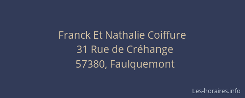 Franck Et Nathalie Coiffure