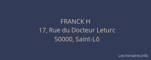 FRANCK H