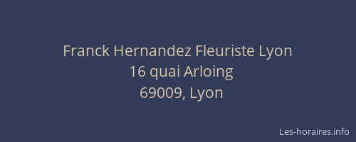Franck Hernandez Fleuriste Lyon