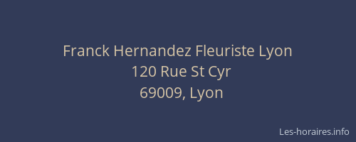 Franck Hernandez Fleuriste Lyon
