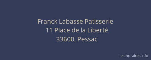 Franck Labasse Patisserie