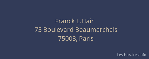 Franck L.Hair