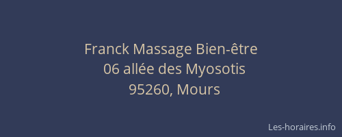 Franck Massage Bien-être