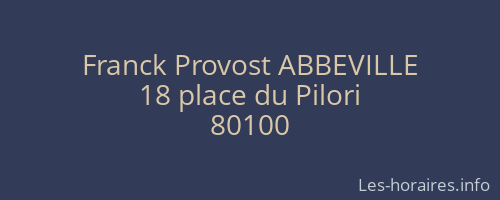 Franck Provost ABBEVILLE