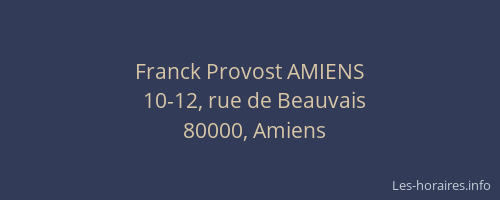 Franck Provost AMIENS