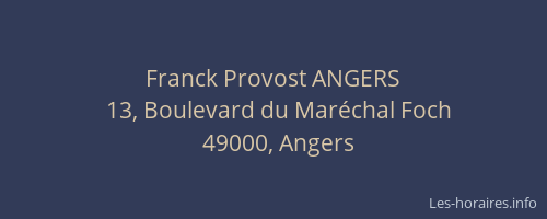 Franck Provost ANGERS