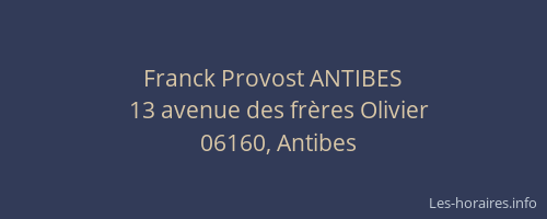 Franck Provost ANTIBES