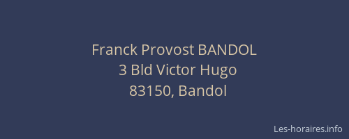 Franck Provost BANDOL
